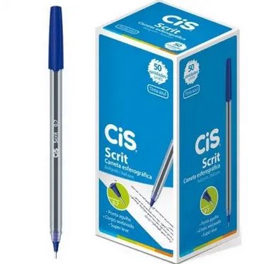 Caneta Esferográfica Cis Scrit 0.7mm - Unidade