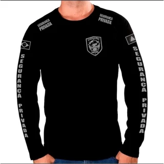Camiseta Manga Longa Segurança Privada Promoção