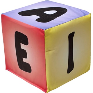 Cubo Educativo Vogais Letras Alfabeto 18x18cm Colorido Impermeável Infantil Aprendizado Criança Escola Educacional Neném Desenvolvimento Brinquedo Professora Curiosidade Vogais A E I O U Diversão Atividade Pedagógica Alfabetização Sensorial Imaginação