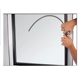 Espuma de Vedação do Vidro para Janela de Aluminio Tarugo Cinza 10mm Rolo