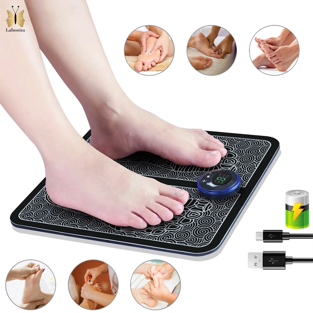 Masajeador EMS Ornexis – uso en pies