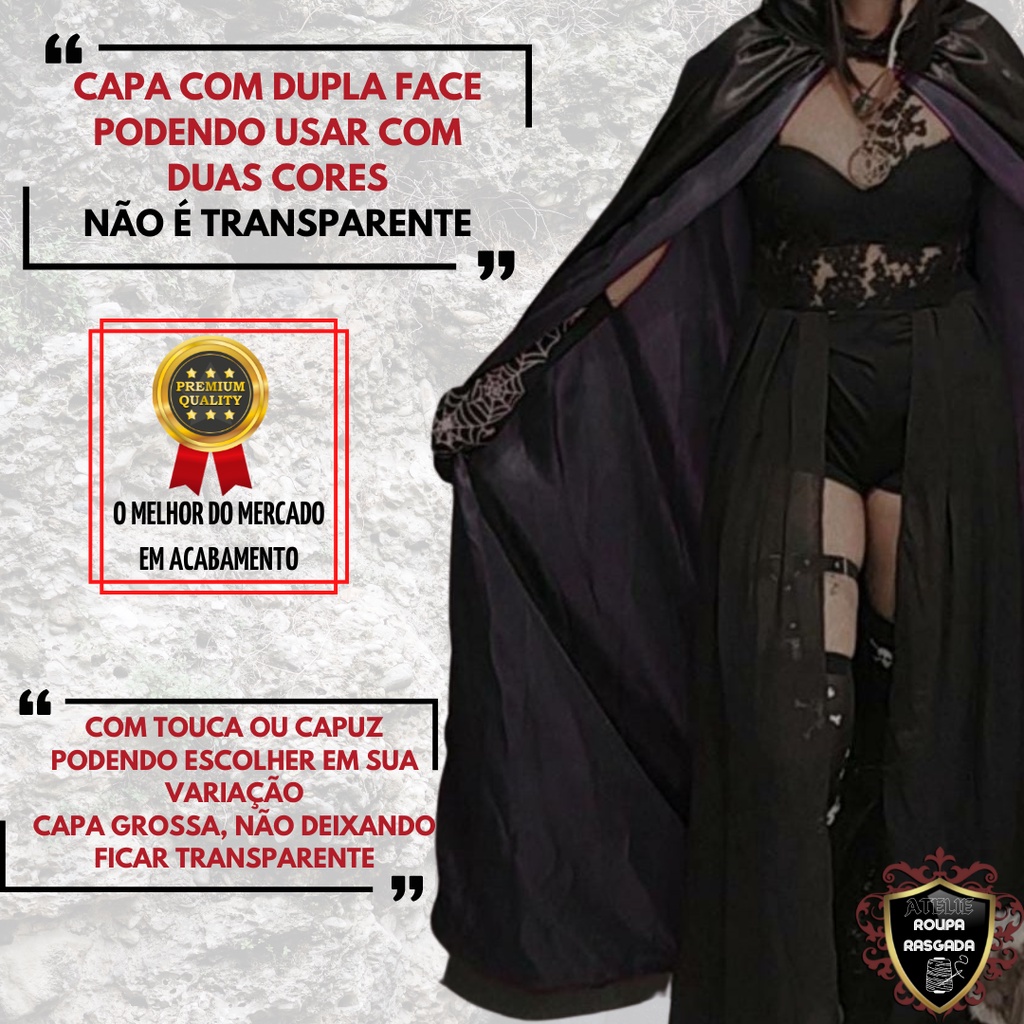 Fantasia Vampiro Drácula Infantil Luxo Halloween Festas Tamanho P -2 a 4  anos;Cor:Vermelho