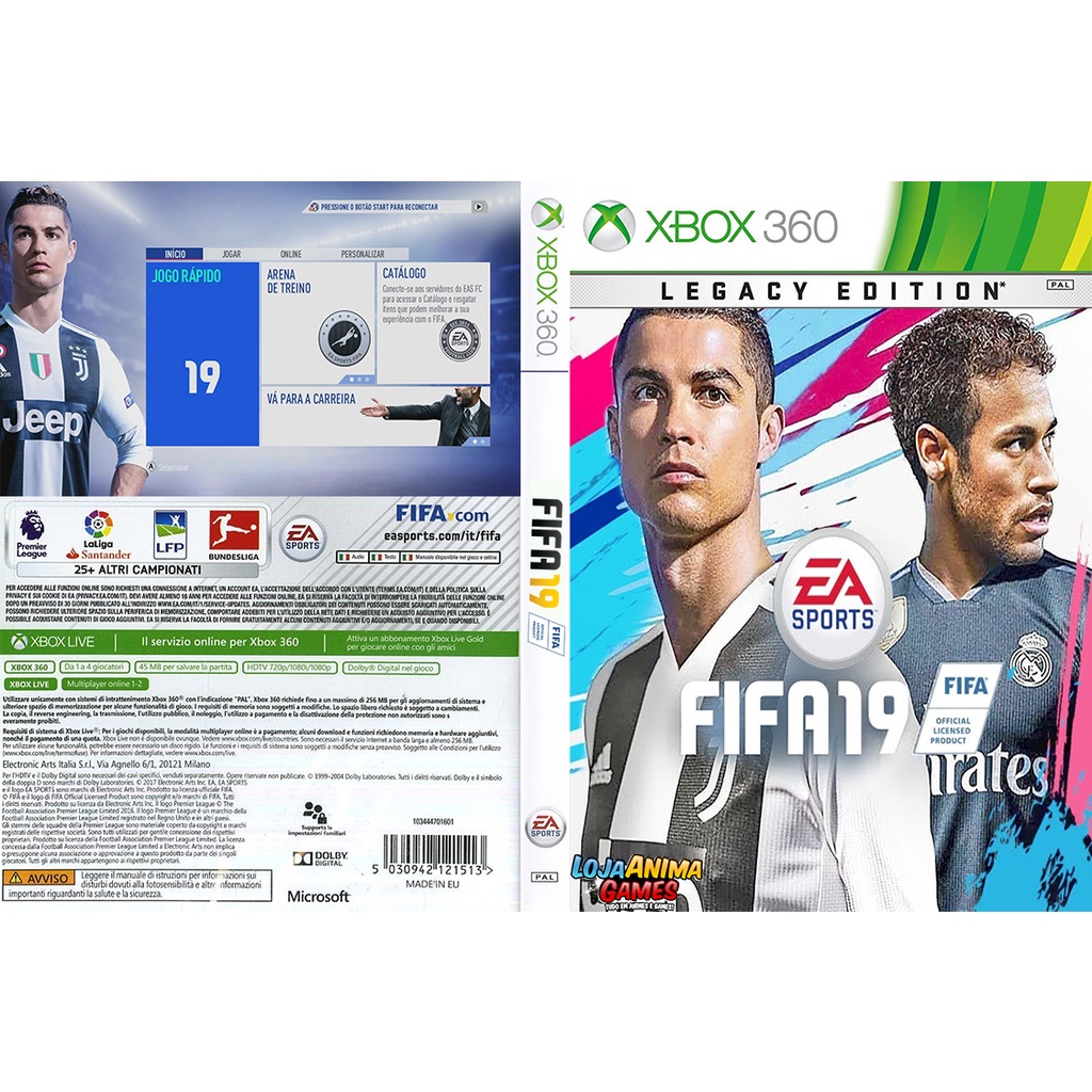 Jogo Fifa 19 Xbox 360 EA em Promoção é no Bondfaro