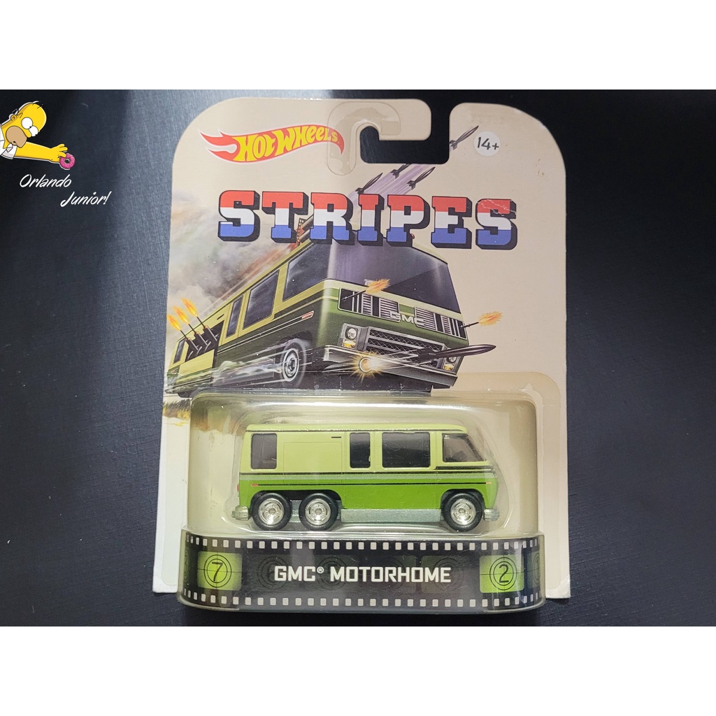 Hot Wheels GMC Motorhome Trailer Filme Stripes Recrutas da Pesada