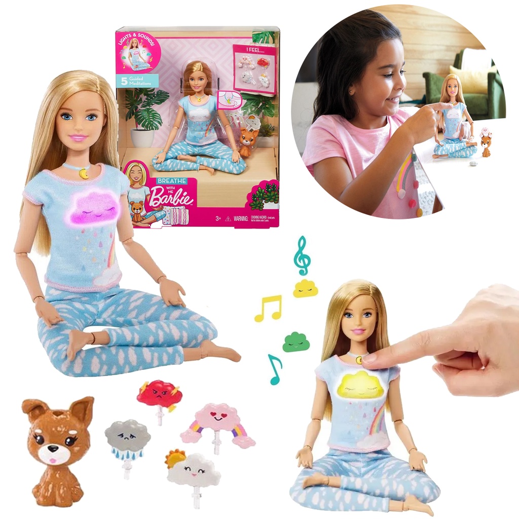 Barbie Medita Comigo Articulada com Som e Ilumina o Mattel