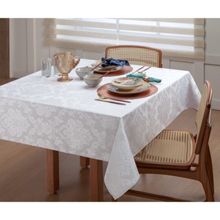 Toalha Mesa Quadrada Jacquard Grosso 12 Lugares Varias Cores