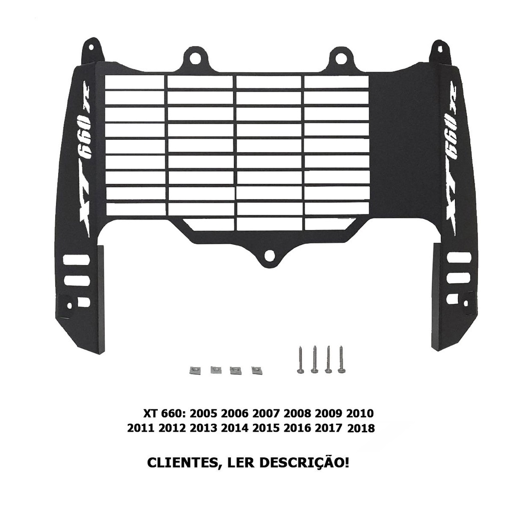 PROTETOR RADIADOR TELA GRADE XT660 2005 Á 2018 | Shopee Brasil