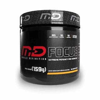 Pré treino Focus 159g rende 30 doses - MD - 2.000mg de beta alanina - 400mg de cafeína - 1000mg de arginina - 1000mg de taurina