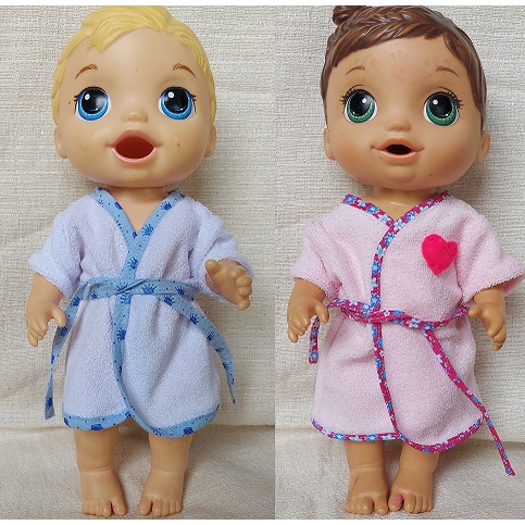 Kit Roupa de Boneca Baby Alive e Little Mommy Vestido Dente de