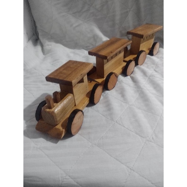 TREM DE MADEIRA LOCOMOTIVA INFANTIL E BRINQUEDO