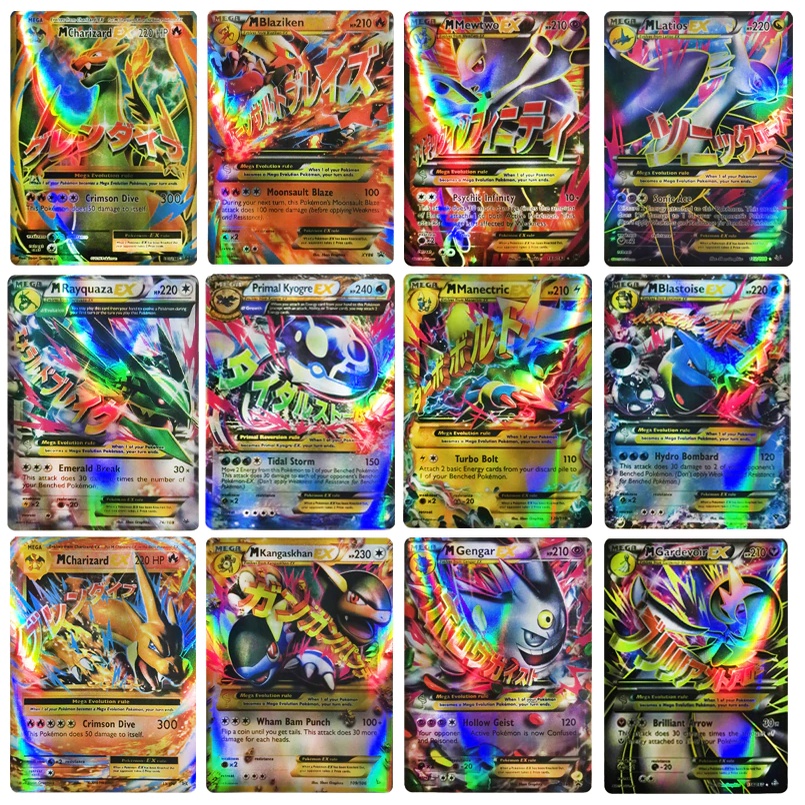 Cartas Pokemon Mega Ex Cards  Pokemon Cards Mega Exs 100