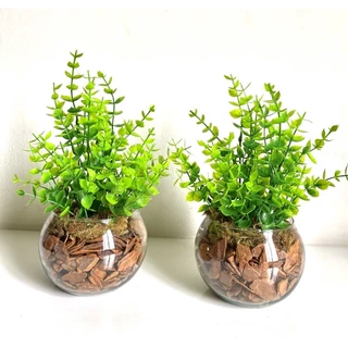 Arranjo Orquídea com Vaso Espelhado para decoração de ambientes
