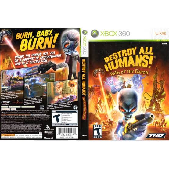 Destroy all humans path on sale of the furon xbox 360