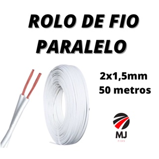 FIO PARALELO 2X1,0 mm ROLO COM 100 METROS