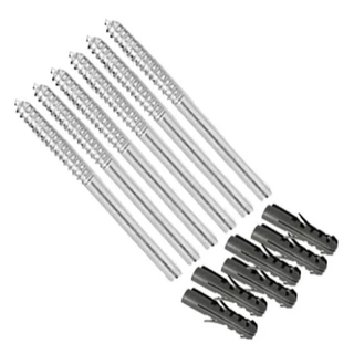 Kit 8 Suporte Invisível Para Prateleira Estilo Flutuante Parafuso em Aço 110mm