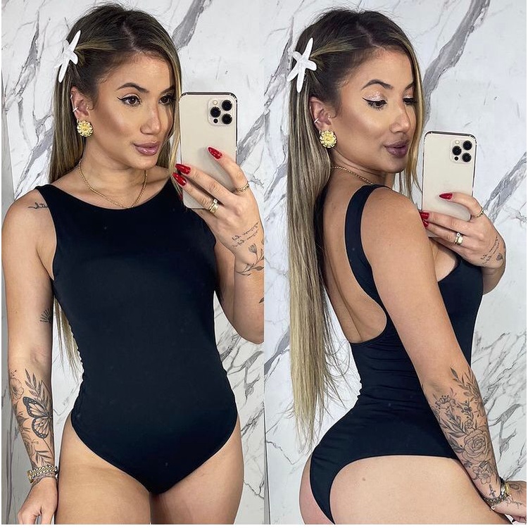 Body Maiô Feminina Praia Natação Costa Nua Suplex Oferta