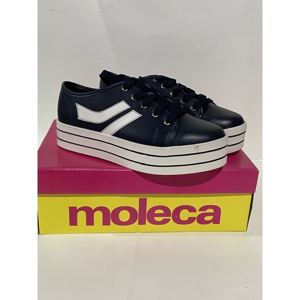 Tênis feminino casual 2024 flatform listras moleca