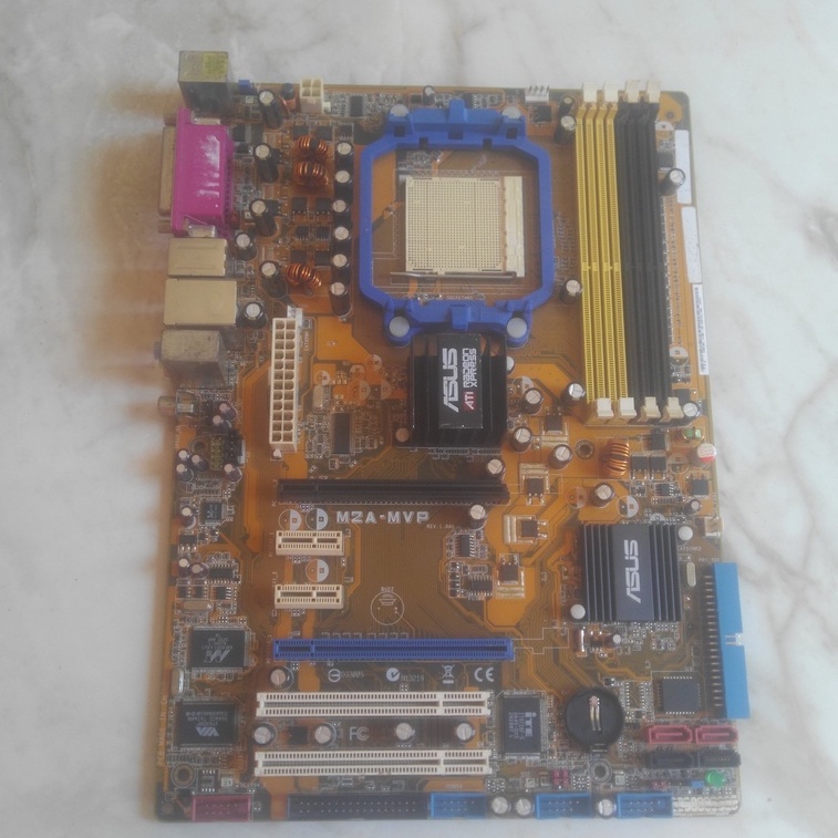 ASUS M2AMVP motherboard AMD 480X CrossFire Socket AM2 ATX Shopee Brasil