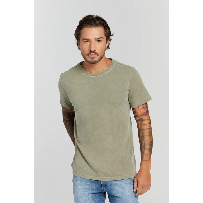 Camiseta Camisa Masculina Long Line Anoitecer Estampada Top