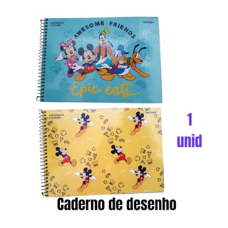 Caderno de desenho Mickey 80 folhas