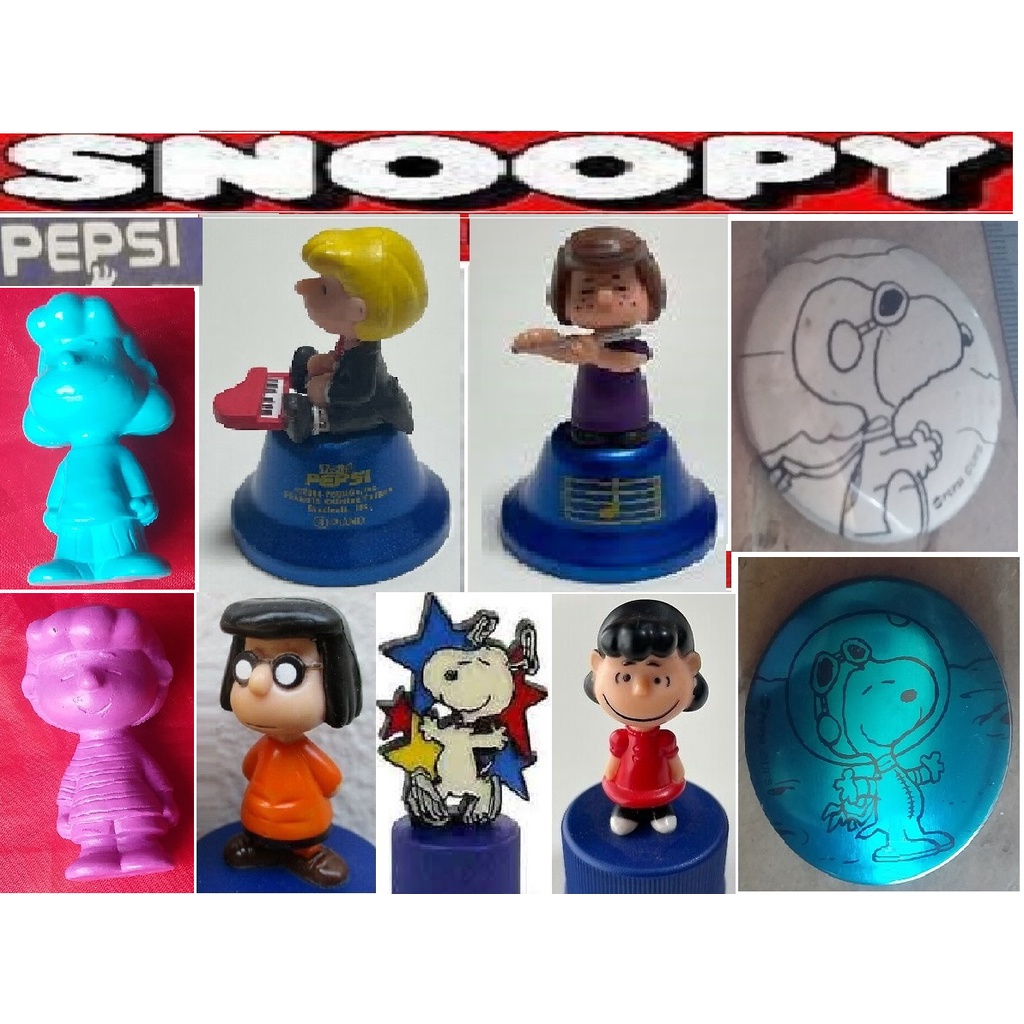 Snoopy Coleção Peanuts Pepsi Promotional Item / Old Can Badge