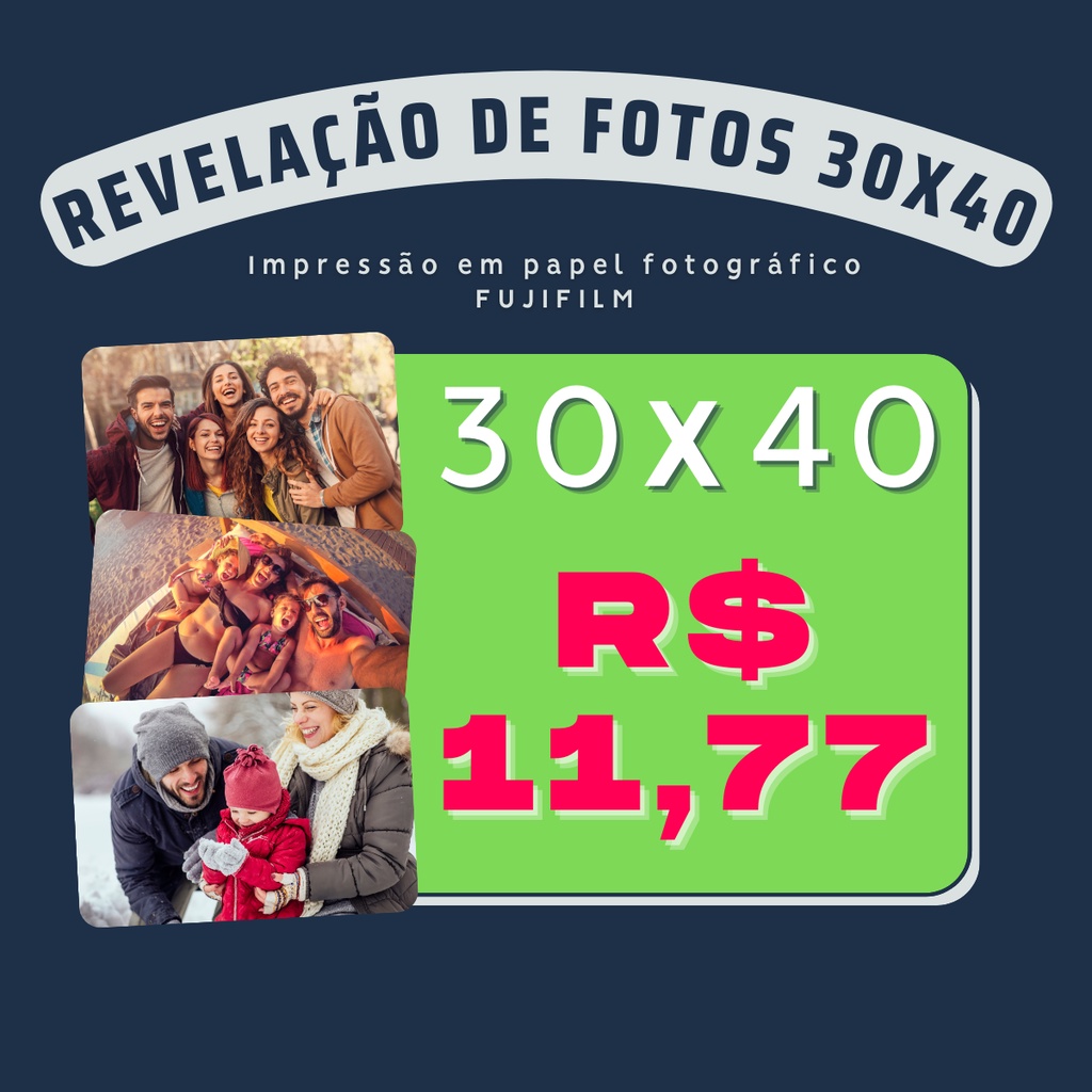 Revelação de 1 fotos 30x40 Envio rápido Impressão Revelar foto | Shopee ...