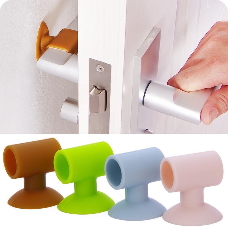 Protetor De Portas Anti Impacto Ventosa Suporte Silicone para Porta ...