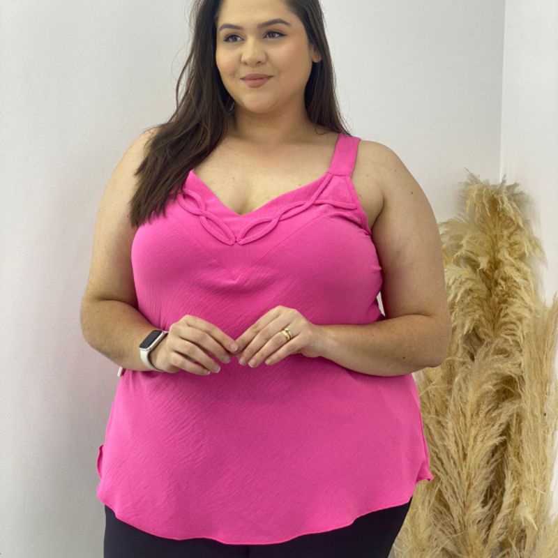 Regata Feminina plus size tecido duna 01 0205