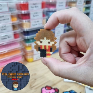 Chaveiro / Imã / Par de Brincos Hermione Granger (mini) Hama Beads Perler Beads Pixel Art