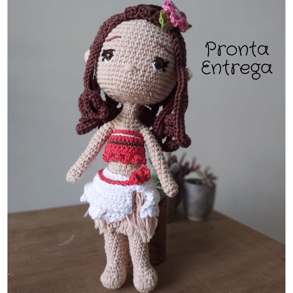 Moana De Crochê Princesa