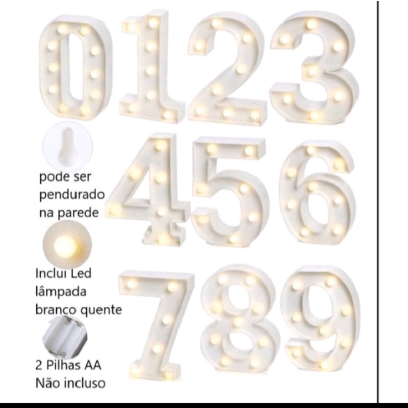 Números de Led | Shopee Brasil