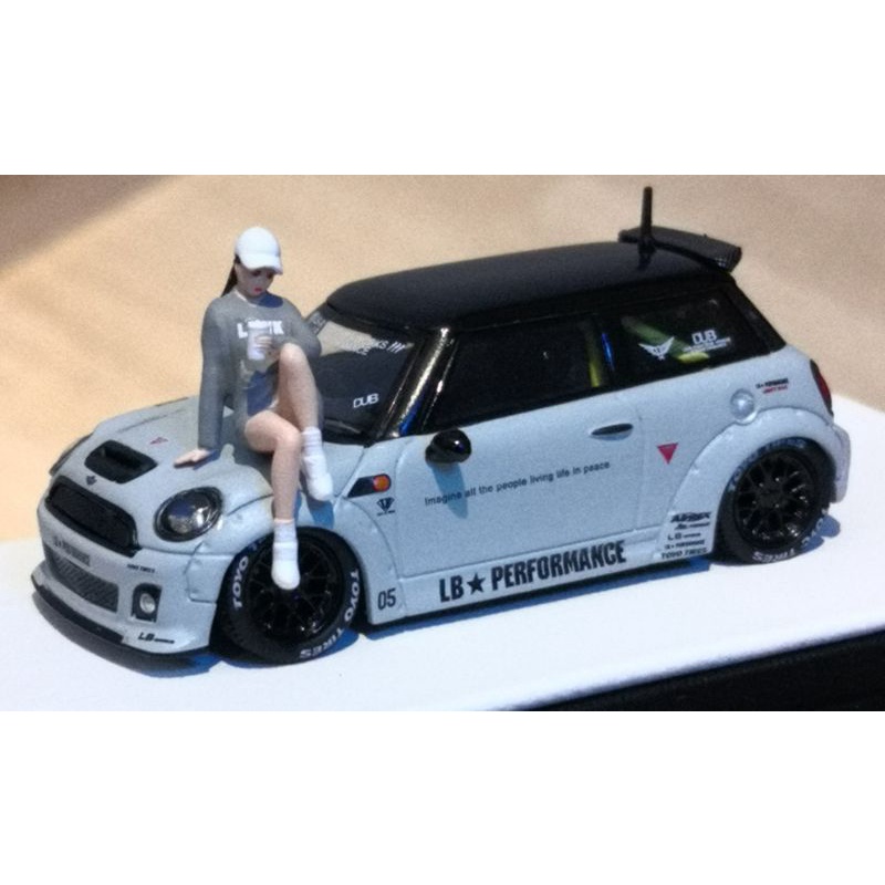 miniatura Timemicro Mini Cooper R56 LBWK escala 1/64 alto nível