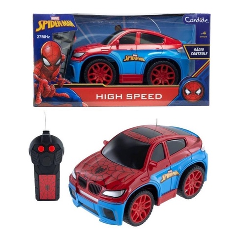 Veículo de Controle Remoto - Disney - Marvel - Homem Aranha - Spin  Revolution - Candide - Vermelho