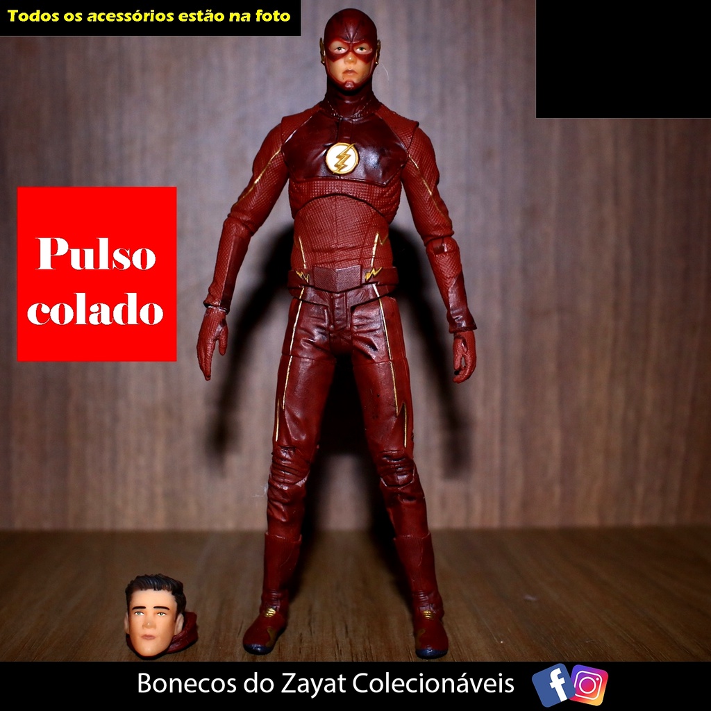 Flash CW DC Collectibles figura de ação DC Multiverse (LEIA A DESCRIÇÃO)