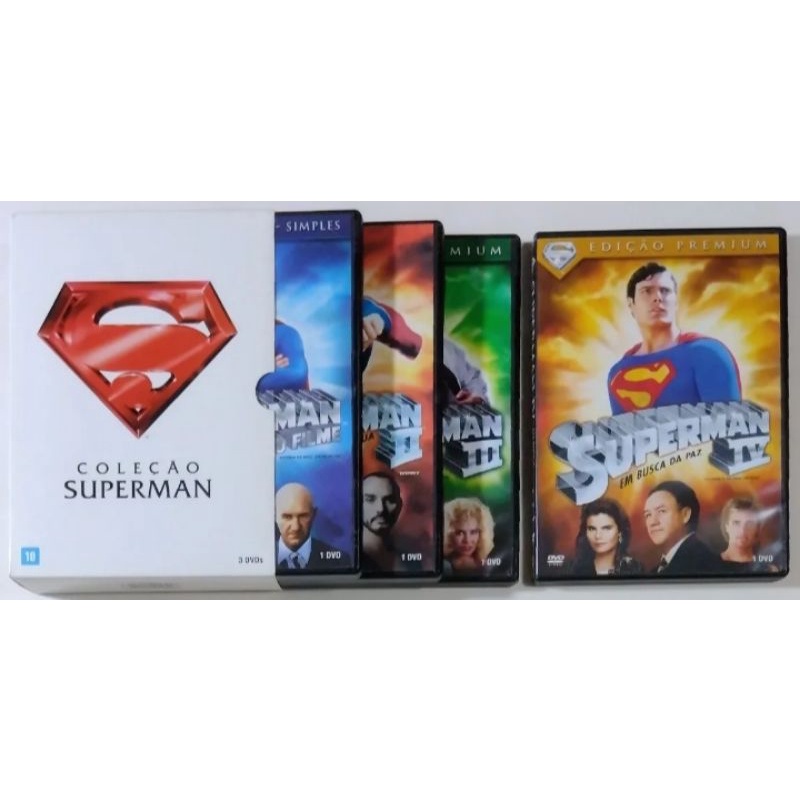 DVD Coleção Superman / 4 DVDs (original) | Shopee Brasil