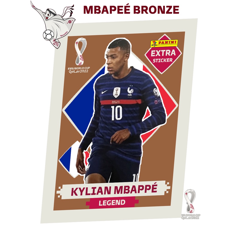 Figurinha Copa 2022 Mbappé Legend Bronze