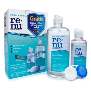Renu Sensitive 475ml Solução de limpeza para Lentes de Contato