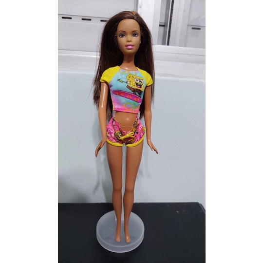 Boneca Barbie Bob Esponja negra 2004