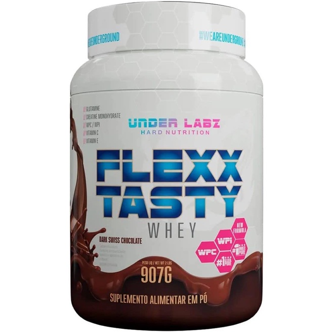 Flexx Tasty Whey (907G) – Dark Chocolate, Under Labz