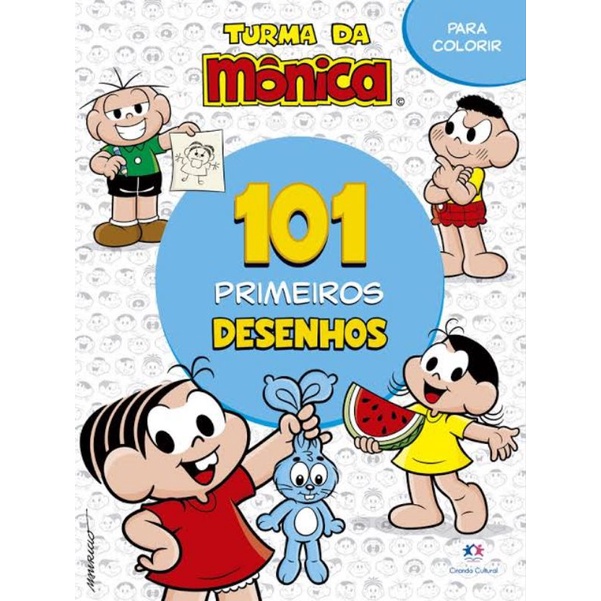 Livro Ler e Pintar Turma da Mônica 16pg - Ponto Fort