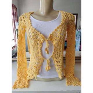 Blusa de Crochê Amarelo M