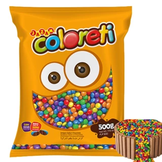 Confete Coloreti Colorido Mini 500g Jazam Alimentos