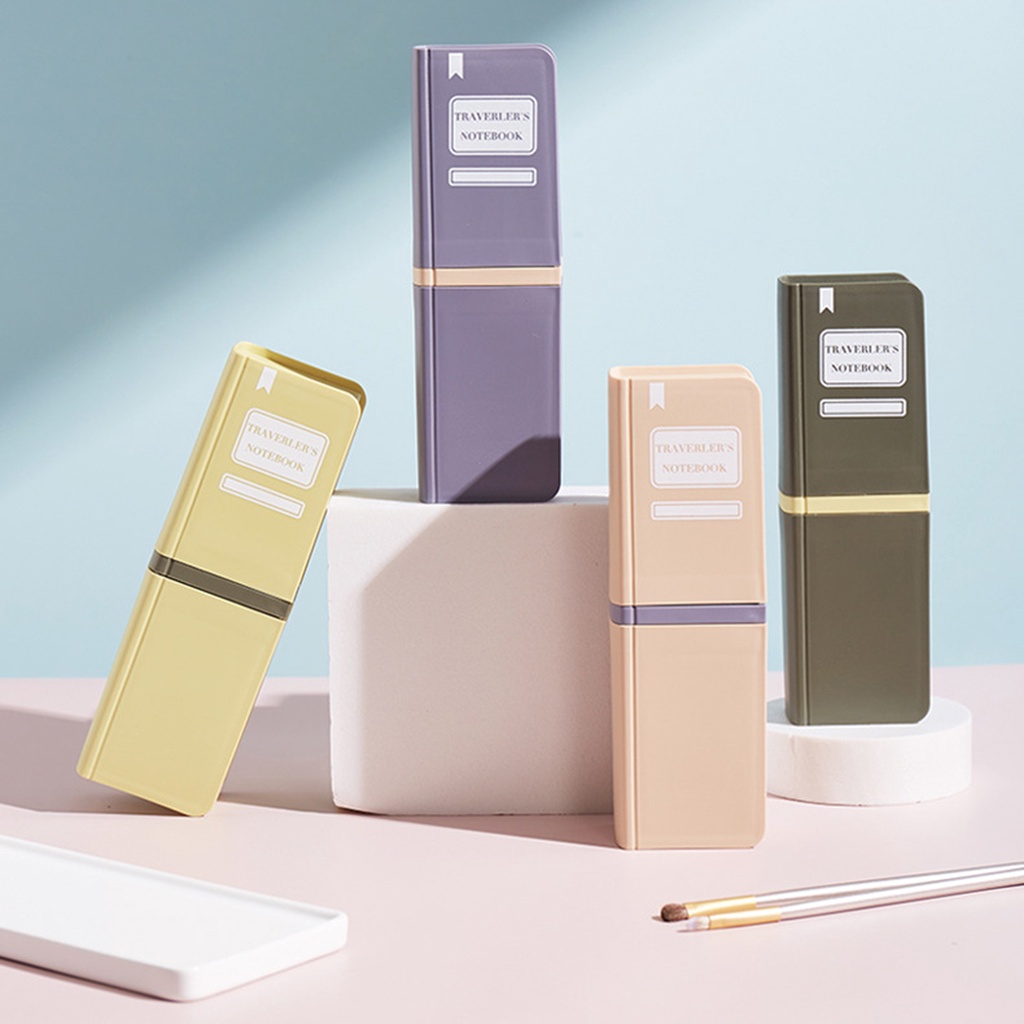 Porta Escova Em Formato de Livro Para Proteção dos Utensílios de Saúde Bucal - Allmini