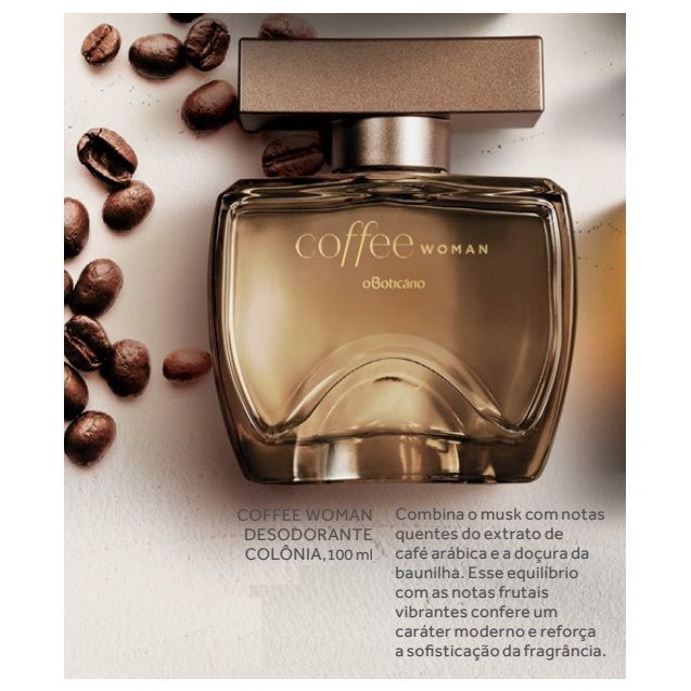 Coffee Woman Desodorante Colônia, 100ml