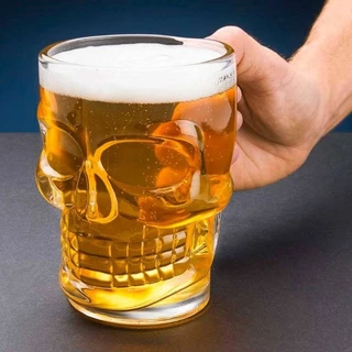 Caneca Caveira Chopp Cerveja Drink Rock Style 365 ml