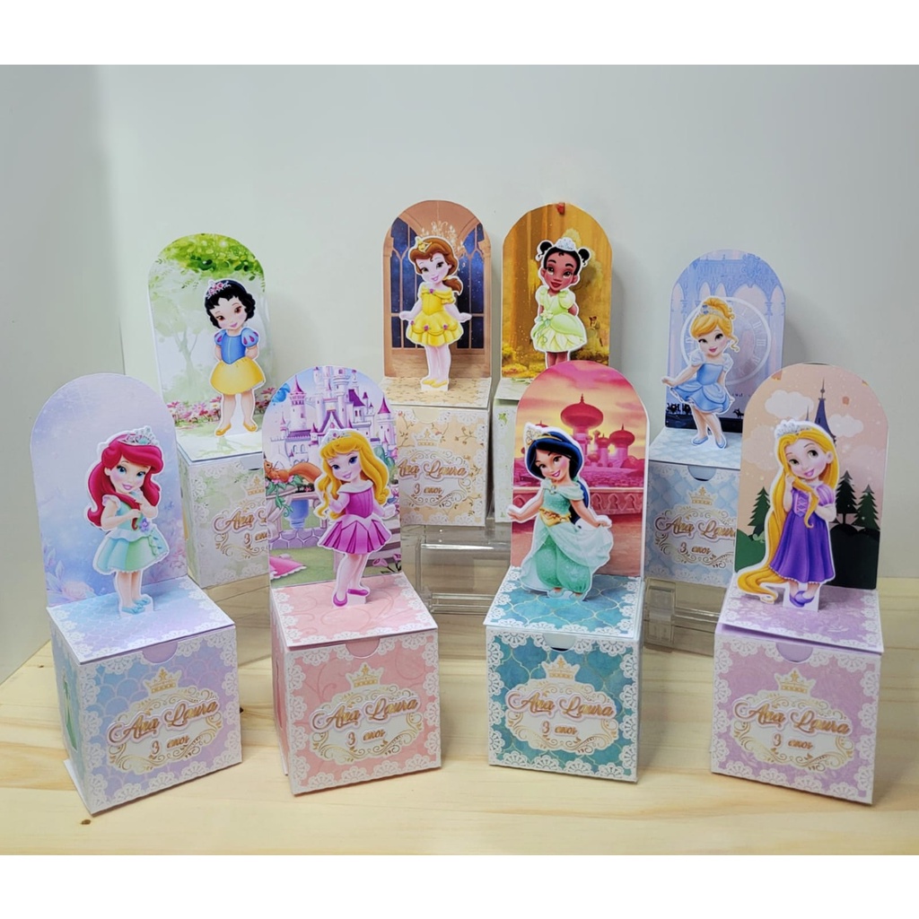 Monte Seu Kit - Caixas Personalizadas Lembrancinhas Tema Princesas baby ...