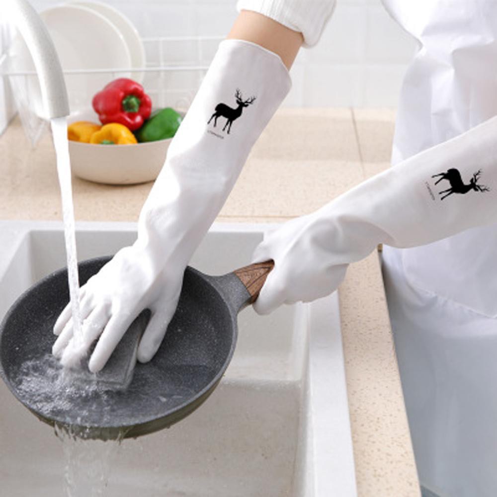 Luva Silicone Para Lavar Louça Roupas (LM6156) | Shopee Brasil