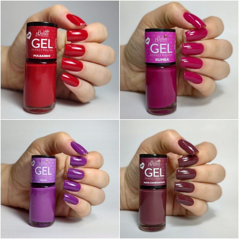 Esmalte Bella Brazil EFEITO GEL *Seca Sem Cabine* 9ml