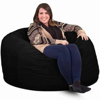 Puff Gigante tamanho 140x20 sem enchimento couro sintético marrom e preto fácil de limpar