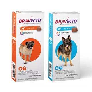 Anti-pulgas e carrapatos Bravecto MSD combo familiar